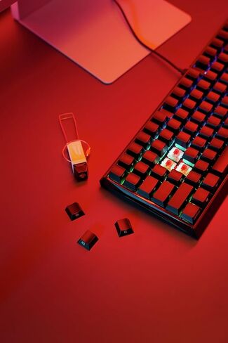 لوحة مفاتيح ميكانيكية للألعاب CHERRY XTRFY MX 3.0S | محولات MX2A الجديدة (وردي، MX2A أزرق) (متجددة) in Kuwait