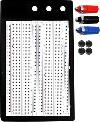 HaoDuoQian 1660 Tie-Points Solderless Breadboard with Aluminum Back Plate Large Breadboard Compatible with Arduino in Kuwait