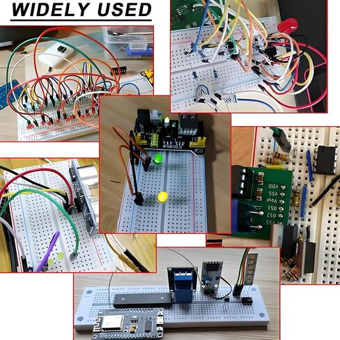 HaoDuoQian 1660 Tie-Points Solderless Breadboard with Aluminum Back Plate Large Breadboard Compatible with Arduino in Kuwait