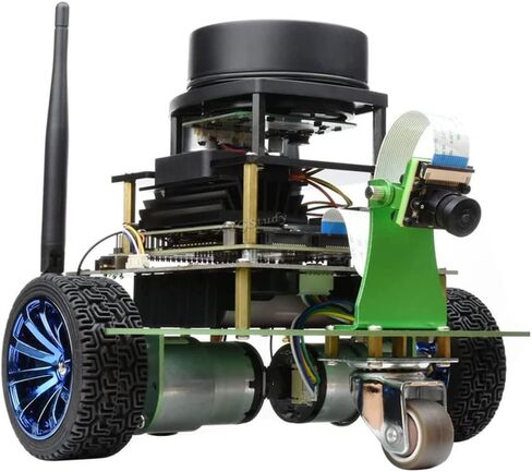 JetBot Professional Version ROS AI Robot Accessory Kit Supports Dual Controllers RP2040 Microcontroller Jetson Nano for Lidar Mapping Vision Processing Self Driving @XYGStudy in Kuwait