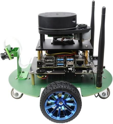 JetBot Professional Version ROS AI Robot Accessory Kit Supports Dual Controllers RP2040 Microcontroller Jetson Nano for Lidar Mapping Vision Processing Self Driving @XYGStudy in Kuwait