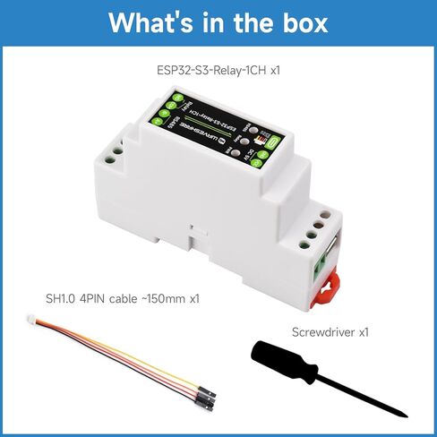KLAYERS ESP32-S3 Industrial Control Board, Wi-Fi Relay, RS485/BLE/Wi-Fi Interfaces, Isolated Protection, DIN-Rail Housing for AIoT Applications in Kuwait
