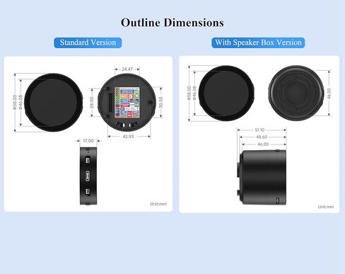 ESP32-S3 1.85inch Round Touch LCD Development Board, 360x360, Supports Wi-Fi & BLE 5, AI Speech, Smart Speaker Box, Support AI Interaction and Offline Voice Control, with Speaker Box in Kuwait