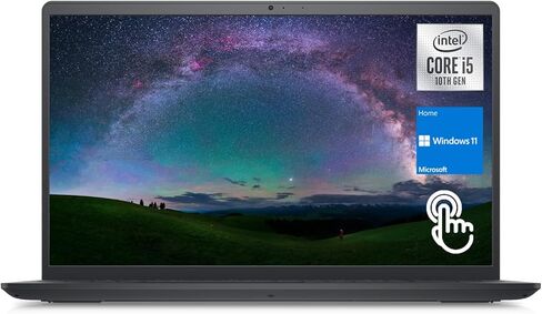 لاب توب ديل 2022 انسبايرون 3511، شاشة لمس فل اتش دي 15.6 بوصة، انتل كور i5-1035G1، ذاكرة الوصول العشوائي DDR4 سعة 16 جيجابايت، 1 تيرابايت PCIe SSD، قارئ بطاقة SD، كاميرا ويب، HDMI، واي فاي، ويندوز 11 هوم، أسود in Kuwait