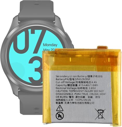بطارية بديلة جديدة BN4A SP452929SF متوافقة مع سلسلة الساعات الذكية TicWatch Pro 4G in Kuwait