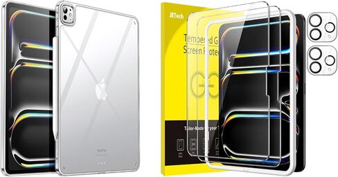 JETech لجهاز iPad Pro 13 بوصة M5/M4 (2025/2024) حافظة ممتصة للصدمات وواقي شاشة مع حزمة واقي عدسة الكاميرا in Kuwait