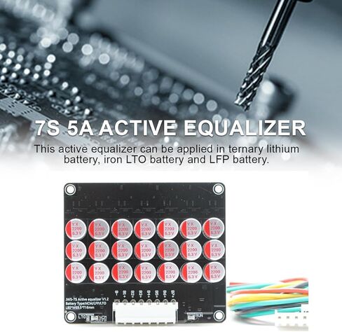 7s 5A Active Equalizer Balancer Lithium Active Battery Energy Transfer for LFP LTO NCM Energy Transfer Equalization Capacitor Battery Active Equalizer Whole Group Balancer in Kuwait