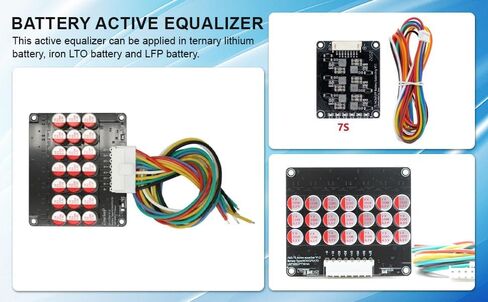 7s 5A Active Equalizer Balancer Lithium Active Battery Energy Transfer for LFP LTO NCM Energy Transfer Equalization Capacitor Battery Active Equalizer Whole Group Balancer in Kuwait