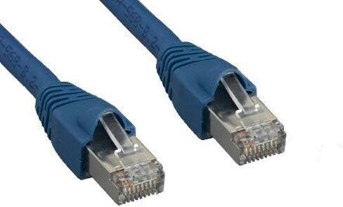 Kentek 75 قدم FT CAT6A STP كابل التصحيح 24 AWG 600 ميجا هرتز 10 جيجا 10 جيجابت في الثانية فئة 6A زوج ملتوي محمي بدون مشبك التمهيد إيثرنت RJ45 سلك إنترنت الشبكة أزرق in Kuwait