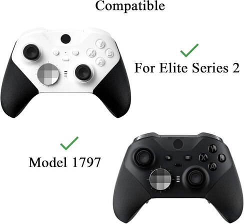 غطاء الإسكان الأمامي والخلفي من Black Elite 2 متوافق مع وحدة التحكم Xbox Elite Series 2 - مجموعة استبدال غطاء الإسكان مع حلقتين وأدوات إصلاح in Kuwait