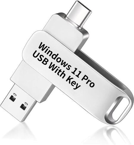Bootable USB Type C for Windows 11 Pro, Activation Key Included, 32&64 Bit Systems Home&Professional, Antivirus Protection&Drivers, Fix Laptop and Desktop, 16 GB USB 3.0 in Kuwait