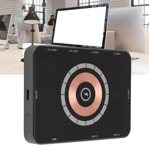 محور USB C، محول USB C Hub متعدد مع 1 منافذ USB3.0، 3 منافذ USB2.0، 2 منافذ USB C، قارئ بطاقة SD، منافذ شحن PD، محطة إرساء USB C من سبائك الألومنيوم لسطح المكتب للكمبيوتر المحمول in Kuwait