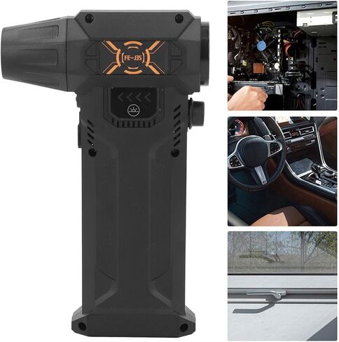 Electric Duster, 130000RPM Powerful Turbofan, USB Rechargeable Cordless Jet Dry Blower with Nozzle for Home, Car, Keyboard, Camping in Kuwait