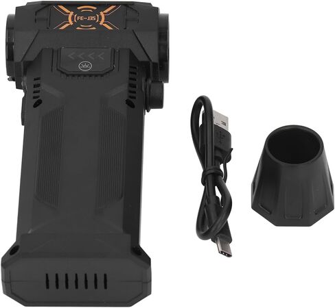Electric Duster, 130000RPM Powerful Turbofan, USB Rechargeable Cordless Jet Dry Blower with Nozzle for Home, Car, Keyboard, Camping in Kuwait