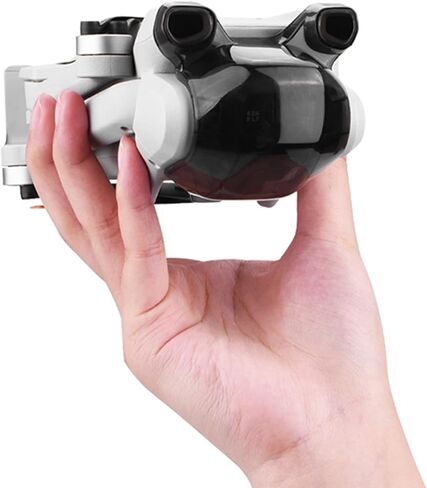 Mini 3 Gimbal Protector Cover Dustproof Gimbal Camera Lens Cover Cap Lens Hood Gimbal Guard Fit for DJI Mini 3 Drone Accessories(Black) in Saudi Arabia