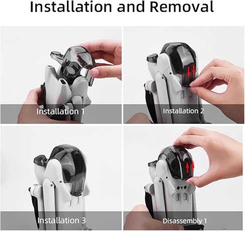Mini 3 Gimbal Protector Cover Dustproof Gimbal Camera Lens Cover Cap Lens Hood Gimbal Guard Fit for DJI Mini 3 Drone Accessories(Black) in Saudi Arabia