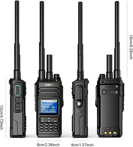 أجهزة اتصال لاسلكية شبكة KSUN 4G أجهزة راديو POC مجانية مدى الحياة مع بطاقة SIM مسبقة الدفع محمولة باليد ذات وضع مزدوج UHF IP68 مقاوم للماء وهدايا غير محدودة للمشي في الهواء الطلق والتخييم CT67P (عبوتان) in Kuwait