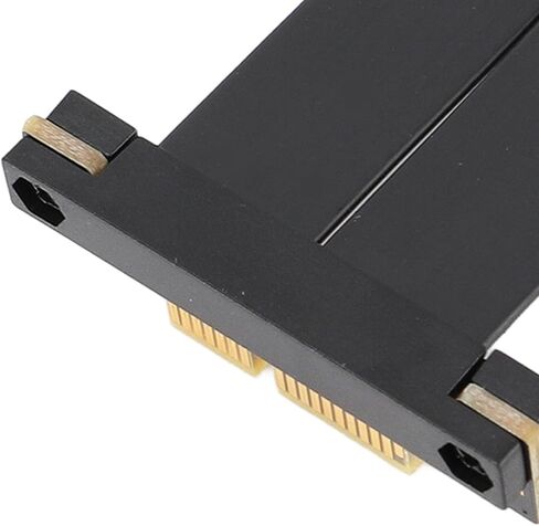ASHATA PCIE 4.0 X1 Extension Cable, Dual 90° GPU Riser Cable, Right Angle PCIE Extender Extension Cable for Card Sound Card USB PCIe Cards 2.5G Sound Cards (20cm) in Saudi Arabia