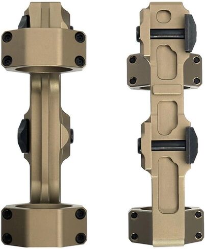 نمط REP التكتيكي 30 مم قطر الأنبوب المزدوج الدائري الكابولي نطاق التركيب خفيف الوزن منخفض المستوى محول قاعدة البصر البصري، 1.54 بوصة ارتفاع خط الوسط البصري، لتركيب السكك الحديدية Picatinny القياسية 20 مم، أسمر ضارب للصفرة in Kuwait