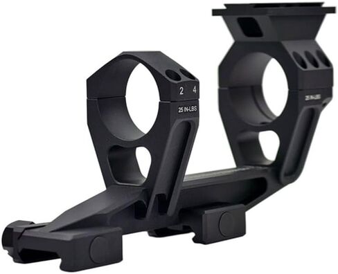 Ultra Cantilever 30mm/34mm Dual Rings Scope Mount for LPVO ATACR/VUDU/NXS etc scopes, 1.54"/1.93" Height, with Top Rail for ACRO P2 Red Dot, Premium 7075 Aluminum, Fit 20mm Picatinny Rail in Kuwait