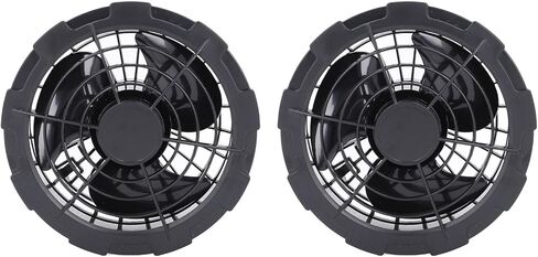 Jeanoko Workwear Cooling Jacket Vest Fans Secure Brushless Motor USB Powered for Air Conditioning Clothes 2PCS for Various Working Scenarios ABS Housing in Kuwait