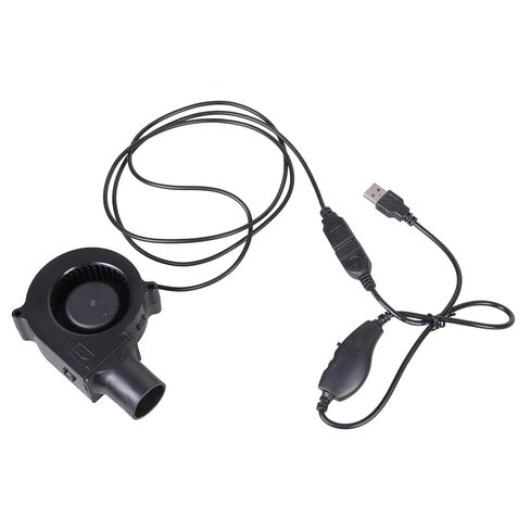 Turbo Blower 5V USB Plug Fan Portable Centrifugal with Speed Controller 2500RPM BBQ Grill Cooking Centrifugal for BBQ Grill Cooking Fire-Stove and More in Kuwait