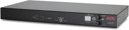 مفتاح النقل التلقائي AP7723 - مفتاح زائد (قابل للتركيب على حامل) - تيار متردد 230 فولت - إيثرنت 10/100، RS-232 - 9 موصل (موصلات) إخراج - 1U - لـ P/N: SUA2200R2ICH، SUA3000R2ICH، SURT15KRMXLI، SURT20KRMXLI، SURTD3000RMXLI، سورتد3000XLI in Kuwait