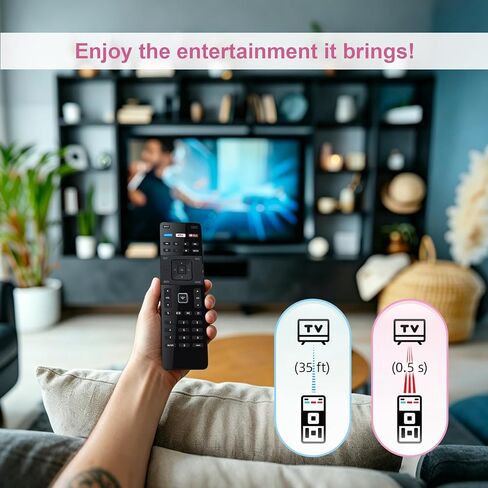جهاز تحكم XRT122 عالمي لجميع أجهزة التلفاز الذكية VIZIO 4K/UHD/HDR/LED/LCD SmartCast، لسلسلة VIZIO D، سلسلة E، لا حاجة للبرمجة in Kuwait