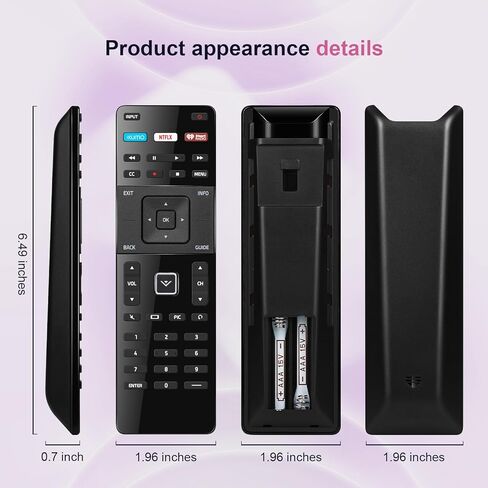 جهاز تحكم XRT122 عالمي لجميع أجهزة التلفاز الذكية VIZIO 4K/UHD/HDR/LED/LCD SmartCast، لسلسلة VIZIO D، سلسلة E، لا حاجة للبرمجة in Kuwait