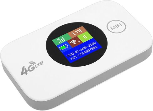 نقطة اتصال محمولة 4G، راوتر جيب بسرعة 300 ميجابت في الثانية، راوتر مدمج ببطارية 3000 مللي أمبير في الساعة للسفر والتخييم والعمل في الهواء الطلق in Kuwait