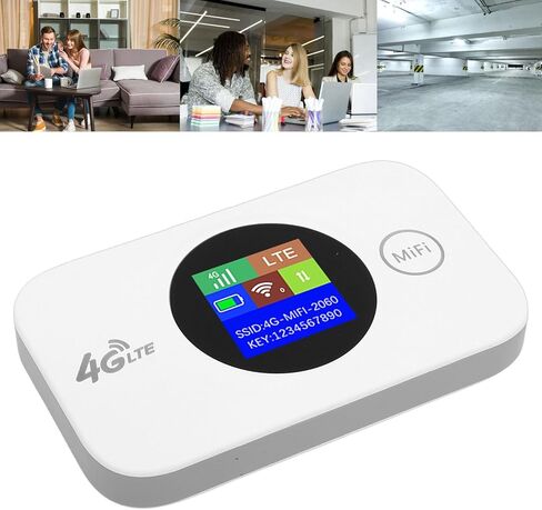 نقطة اتصال محمولة 4G، راوتر جيب بسرعة 300 ميجابت في الثانية، راوتر مدمج ببطارية 3000 مللي أمبير في الساعة للسفر والتخييم والعمل في الهواء الطلق in Kuwait