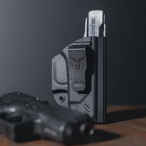 حافظة Glock 26 IWB - مصنوعة في الولايات المتحدة الأمريكية - تناسب Glock 26 (الجيل 3، 4، 5) 27، 33 (الجيل 3، 4) - حمل داخلي مخفي لحزام الخصر (اليد اليمنى) - حافظة Klipt IWB من Blade-Tech Holsters in Kuwait