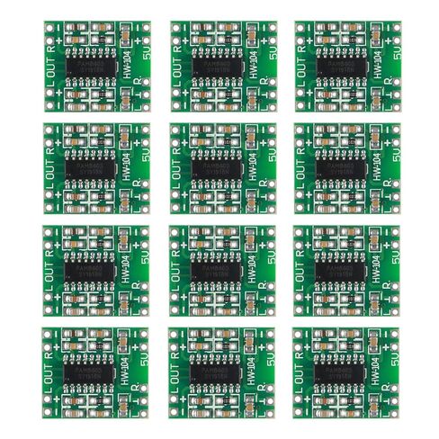 12pcs Mini PAM8403 DC 5V Audio Amplifier Handy Digital Power Amp Module Board 3W+3W Dual-Channel PAM8403 Stereo Amplifiers with Potentiometer for DIY Portable in Saudi Arabia