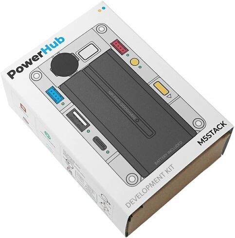 مجموعة تطوير M5Stack الرسمية PowerHub loT المزودة ببطارية (ESP32-S3-WROOM-1U-N16R8)(NP-F550) للأتمتة الصناعية in Kuwait