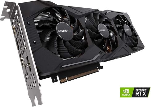 بطاقة رسومات Gigabyte GeForce RTX 2070 Windforce 8G، 3X Windforce Fans، 8GB 256-Bit GDDR6، بطاقة فيديو GV-N2070WF3-8GC (متجددة) in Kuwait