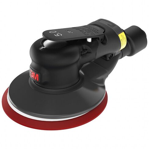 3M Pneumatic Random Orbital Sander, 88937, 5 in, Non-Vacuum, 3/16 in Orbit, Lightweight and Comfortable, 12000 RPM, .28 HP (209W) Motor, Variable Speed in Saudi Arabia