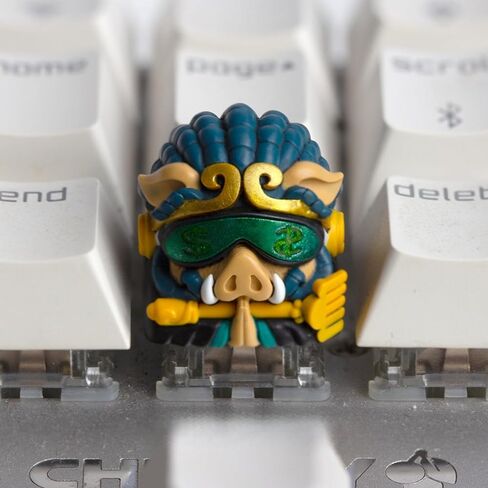 Artisan Keycaps Resin Escape Custom 1U SA Prolfile Handmade for MX Switch Mechanical Keyboards Key Cap (Cyber Pigsy) in Kuwait