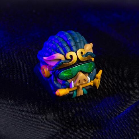 Artisan Keycaps Resin Escape Custom 1U SA Prolfile Handmade for MX Switch Mechanical Keyboards Key Cap (Cyber Pigsy) in Kuwait