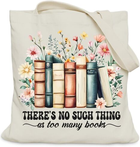 Book Lovers Gifts Tote Bag for Readers, Bookish Gifts Tote Bag for Librarian Teacher in Saudi Arabia