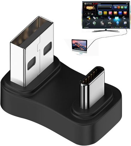 USB C to USB Adapter | Plug-and-Play Type C Adapter Cable - Converter Portable 10Gbps High-Speed Data Transfer for Women Men Mobile Phones Laptops Drive Game Consoles in Saudi Arabia