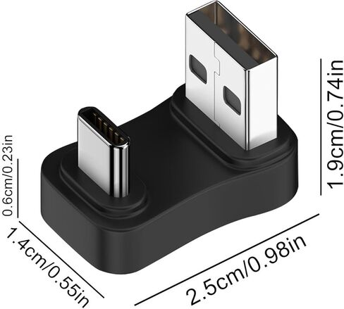 USB C to USB Adapter | Plug-and-Play Type C Adapter Cable - Converter Portable 10Gbps High-Speed Data Transfer for Women Men Mobile Phones Laptops Drive Game Consoles in Saudi Arabia