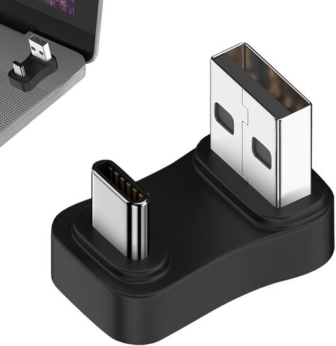 USB C to USB Adapter | Plug-and-Play Type C Adapter Cable - Converter Portable 10Gbps High-Speed Data Transfer for Women Men Mobile Phones Laptops Drive Game Consoles in Saudi Arabia