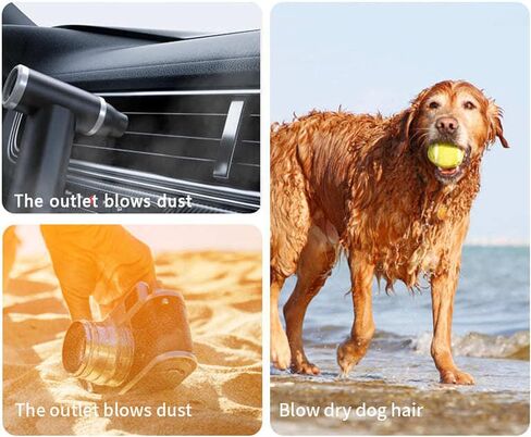 Electric Air Duster, 110,000 RPM Cordless Jet Dry Blower, Powerful Turbo, Compact and Portable Jet Dry Mini Blower for BBQ Cars, Keyboards, Snow in Kuwait