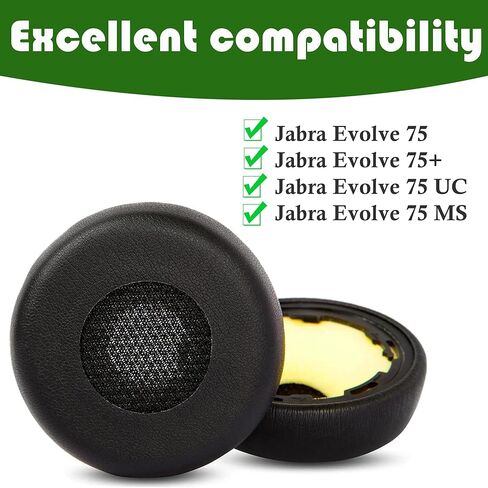 PRO 920 Earpads Replacement Ear Cushions Compatible with Jabra HSC040W Evolve 75/75+ / 75 UC / 75 MS Headphones Earcups Parts in Kuwait