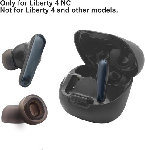 أطراف أذن بديلة لسماعات Soundcore من Anker Liberty 4 NC، ليست للطرز الأخرى، أطراف وسائد أذن من السيليكون، 6 أزواج (S/M/L) أسود in Kuwait