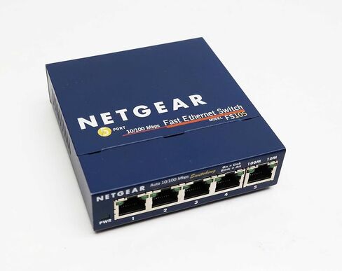 NETGEAR ProSafe FS105 5-port 10/100Base-TX Desktop Slimline Switch FS105NA in Kuwait