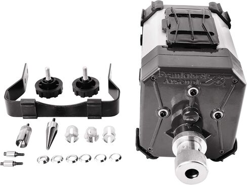 Frankford Arsenal Case Trim and Prep Center الأوروبي 240 فولت مع أداة إزالة الحواف الفولاذية الصلبة وكاشطات الجيب التمهيدي لإعادة التحميل (المقابس الأوروبية فقط) in Kuwait