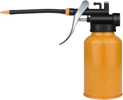Metal Oil Can, Lubrication Oil Gun with Straight & Flexible Spout, 250ml Multipurpose Hand Pistol Pump Oiler, Universal for Lubrication Need of Cars, Bikes, Machines (Plastic) in Kuwait