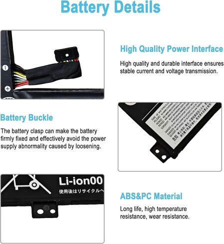 L19L3PG1 Replacement Laptop Battery for Lenovo 100e 300e Chromebook 2nd Gen AST 82CD 82CE Series L19C3PG1 L19M3PG1 5B10X65680 5B10X65684 5B10X65682 5B11A25392 5B11A25390 11.52V 47Wh 4105mAh in Kuwait