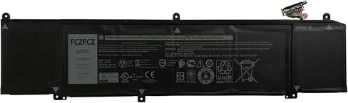 XRGXX Battery Replacement for Dell Alienware M15 R1 2018 / Alienware M17 R1 2019 / G5 15 5590 / G7 15 7590 / G7 17 7790 7590 Series 1F22N 01F22N 06YV0V 6YV0V 0JJPFK 08622M 11.4V 90Wh 7890mAh in Kuwait